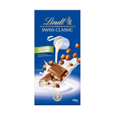 Lindt Swiss Classic Milk Chocolate Roasted Nuts 100g